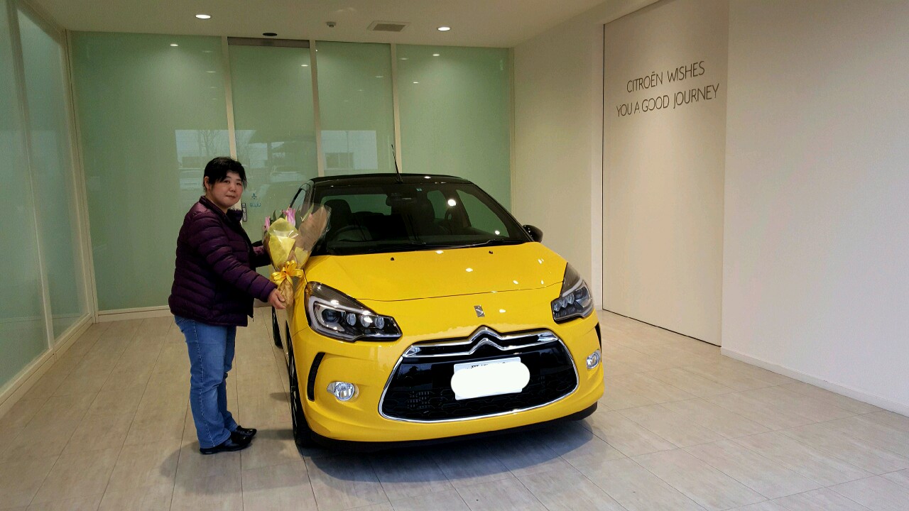 DS3 Cabrio Chic ご納車させて頂きました♪